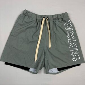 Darc Sport Mens Gym Shorts Sz Medium Lined Wolves Limited Edition Numbered A1